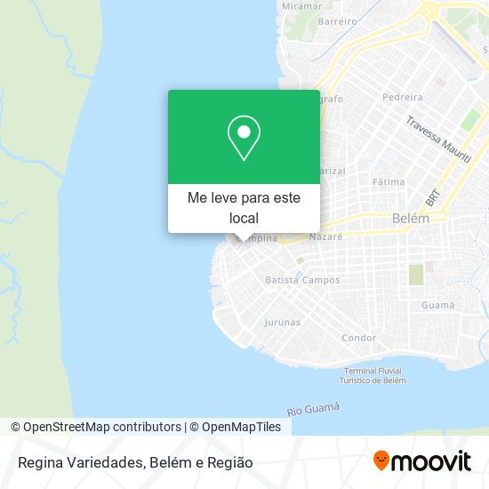 Regina Variedades mapa