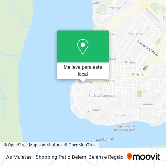 As Mulatas - Shopping Patio Belem mapa