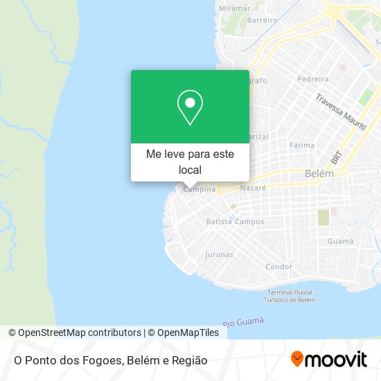 O Ponto dos Fogoes mapa