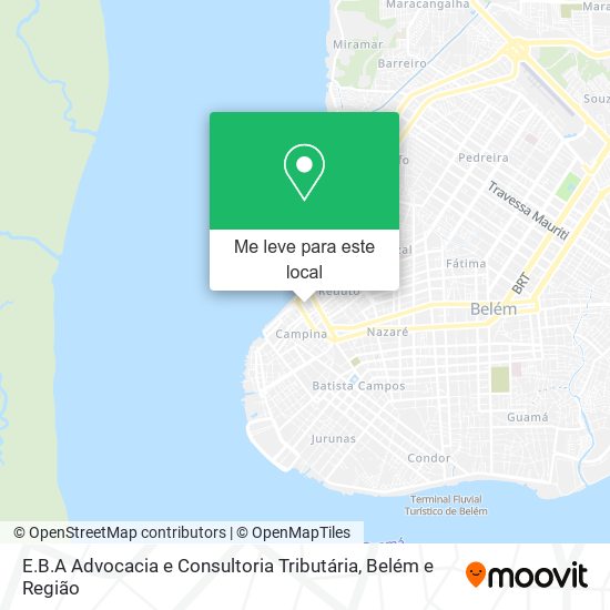 E.B.A Advocacia e Consultoria Tributária mapa