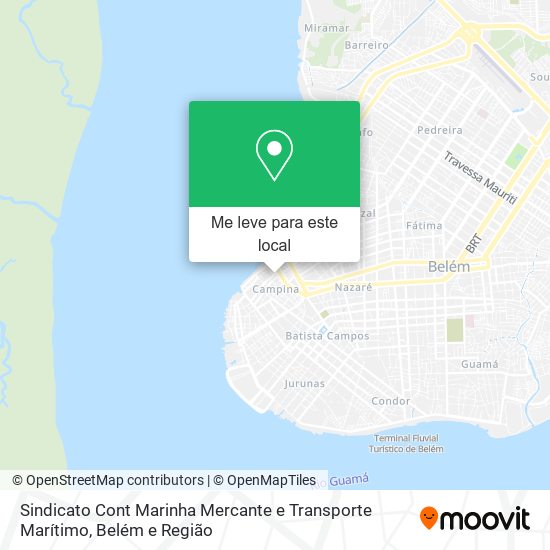 Sindicato Cont Marinha Mercante e Transporte Marítimo mapa