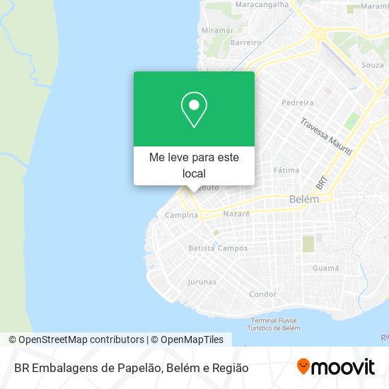 BR Embalagens de Papelão mapa