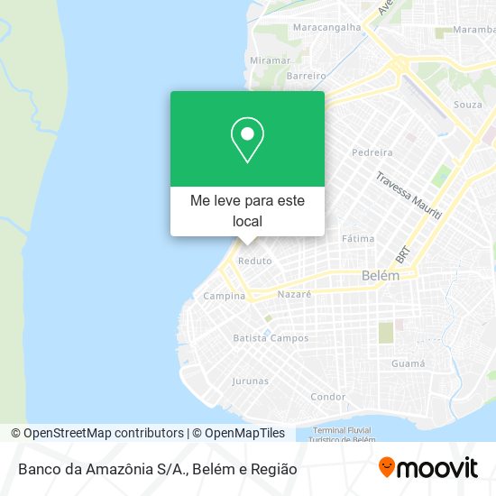Banco da Amazônia S/A. mapa