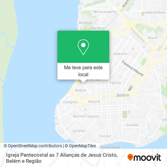 Igreja Pentecostal as 7 Alianças de Jesus Cristo mapa