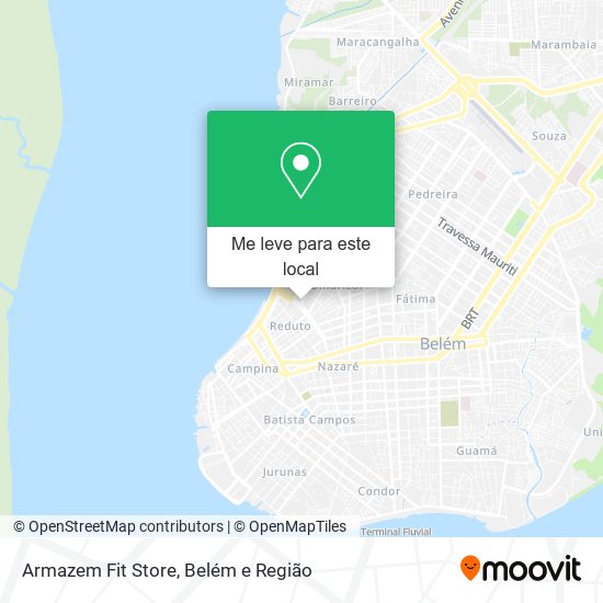 Armazem Fit Store mapa