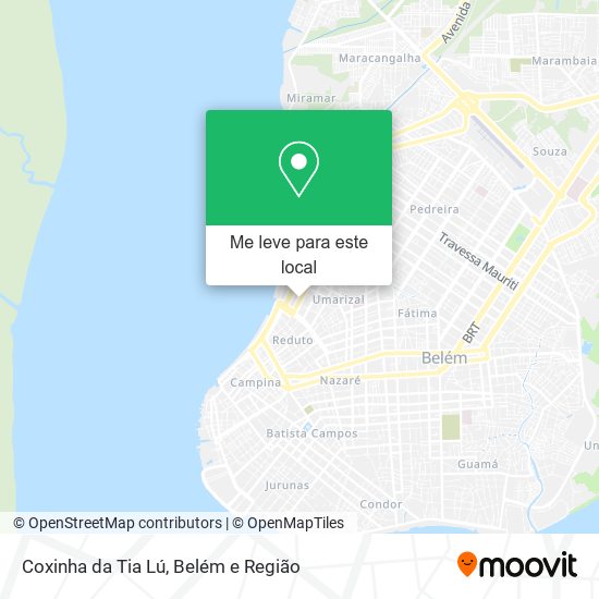 Coxinha da Tia Lú mapa