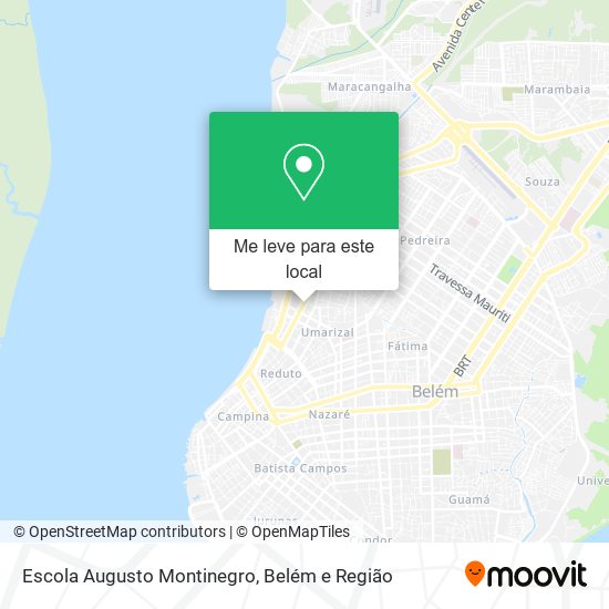 Escola Augusto Montinegro mapa