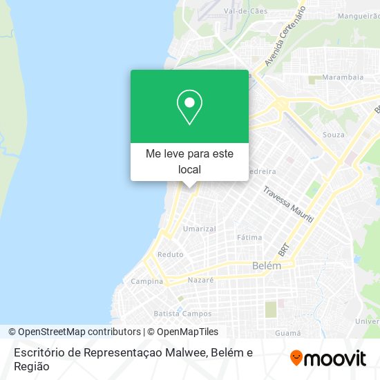 Escritório de Representaçao Malwee mapa