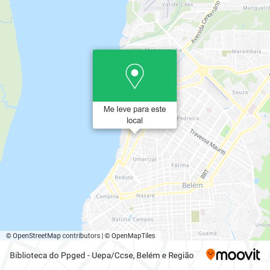 Biblioteca do Ppged - Uepa / Ccse mapa