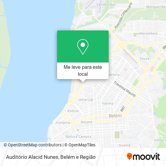 Auditório Alacid Nunes mapa