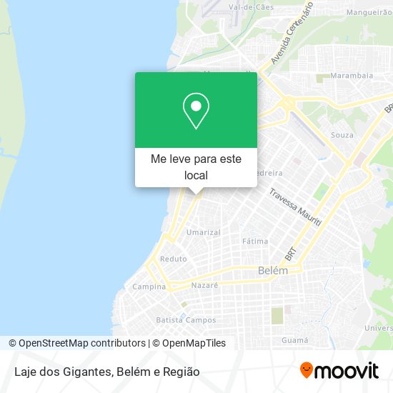 Laje dos Gigantes mapa
