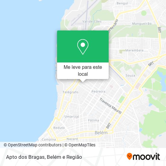 Apto dos Bragas mapa