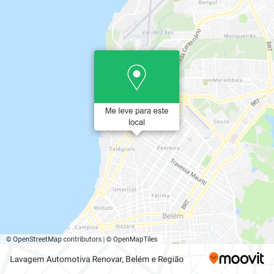 Lavagem Automotiva Renovar mapa