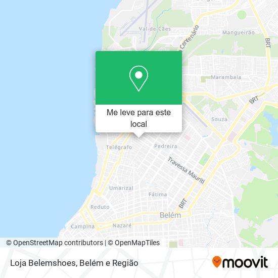 Loja Belemshoes mapa