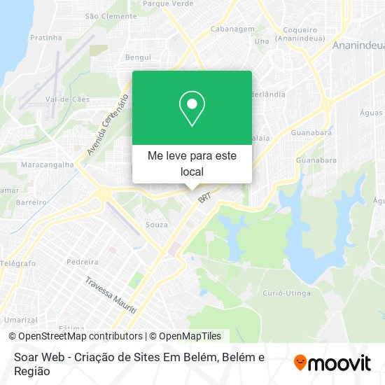 Soar Web - Criação de Sites Em Belém mapa