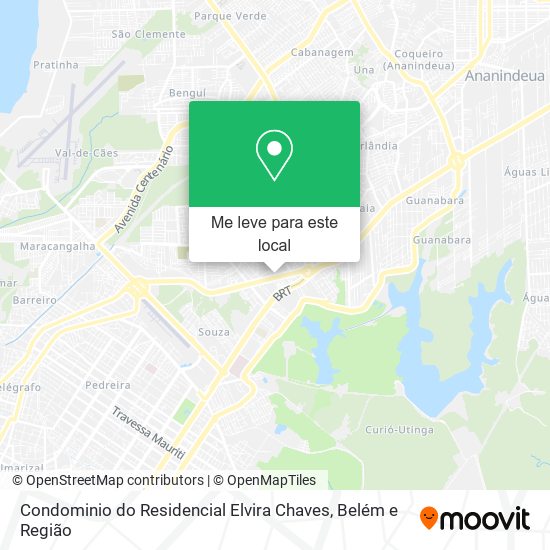 Condominio do Residencial Elvira Chaves mapa
