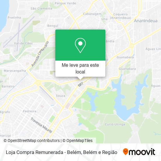 Loja Compra Remunerada - Belém mapa