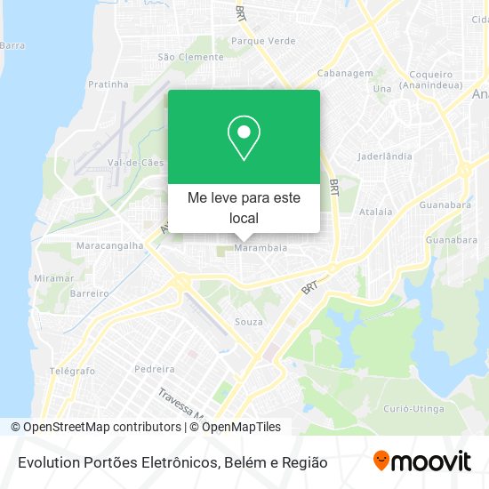 Evolution Portões Eletrônicos mapa