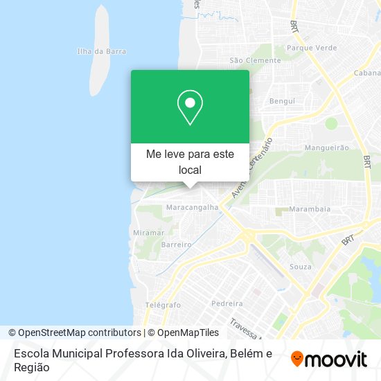 Escola Municipal Professora Ida Oliveira mapa