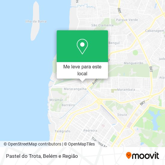 Pastel do Trota mapa