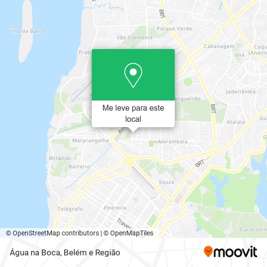 Água na Boca mapa