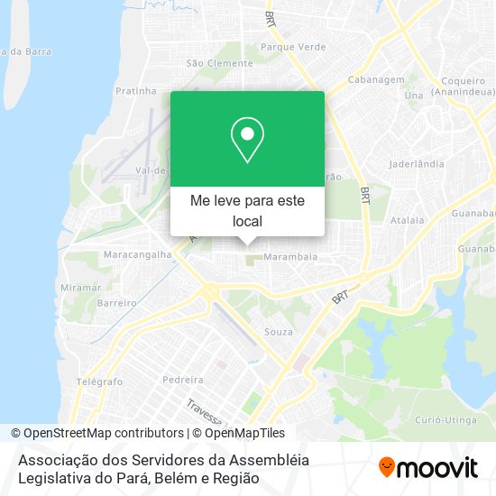 Associação dos Servidores da Assembléia Legislativa do Pará mapa