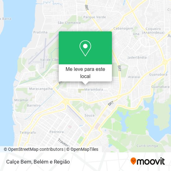 Calçe Bem mapa
