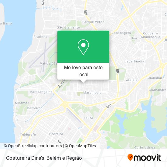Costureira Dina's mapa