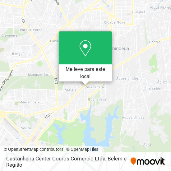Castanheira Center Couros Comércio Ltda mapa
