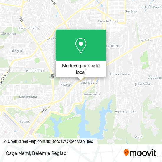 Caça Nemi mapa