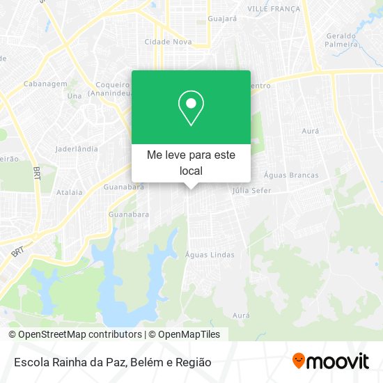 Escola Rainha da Paz mapa