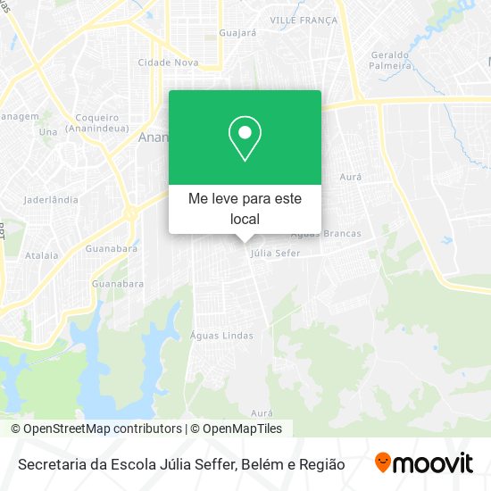 Secretaria da Escola Júlia Seffer mapa