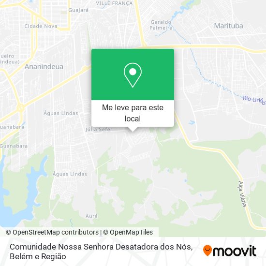 Comunidade Nossa Senhora Desatadora dos Nós mapa