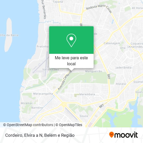Cordeiro, Elvira a N mapa