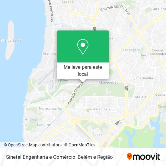 Sinetel Engenharia e Comércio mapa