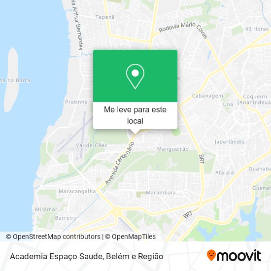 Academia Espaço Saude mapa