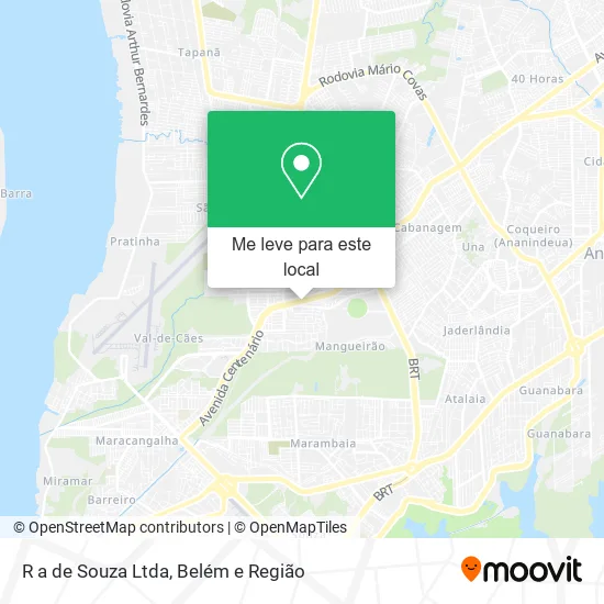 R a de Souza Ltda mapa