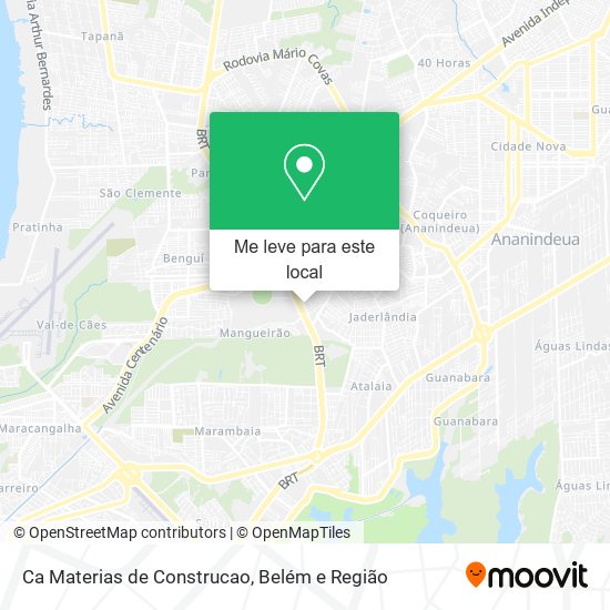 Ca Materias de Construcao mapa