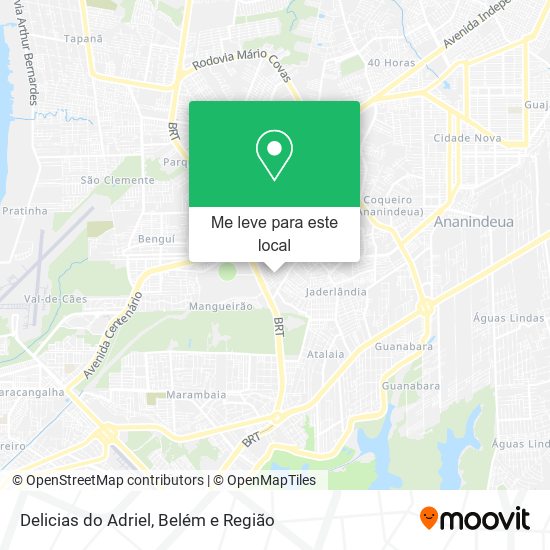 Delicias do Adriel mapa