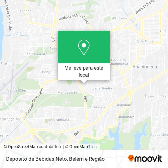 Deposito de Bebidas Neto mapa