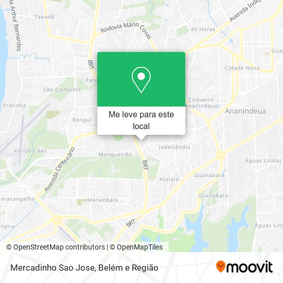 Mercadinho Sao Jose mapa