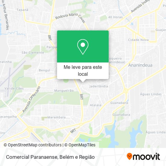 Comercial Paranaense mapa