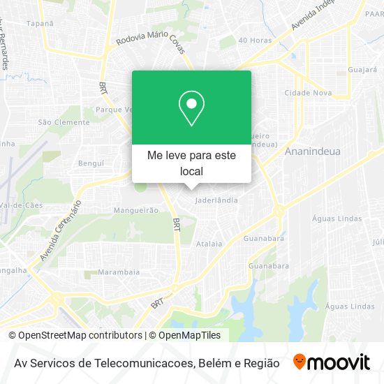 Av Servicos de Telecomunicacoes mapa