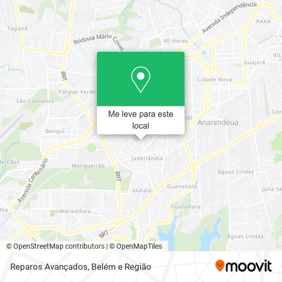 Reparos Avançados mapa