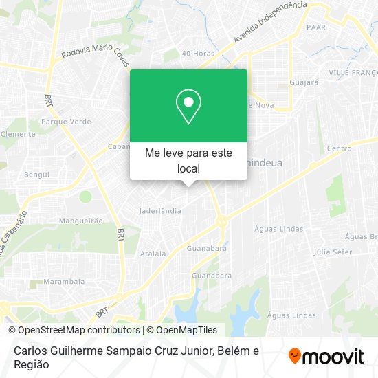 Carlos Guilherme Sampaio Cruz Junior mapa