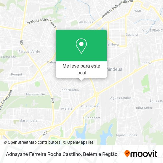 Adnayane Ferreira Rocha Castilho mapa