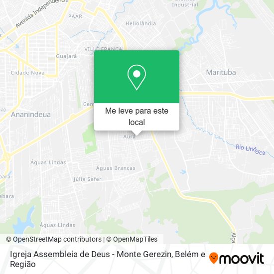 Igreja Assembleia de Deus - Monte Gerezin mapa