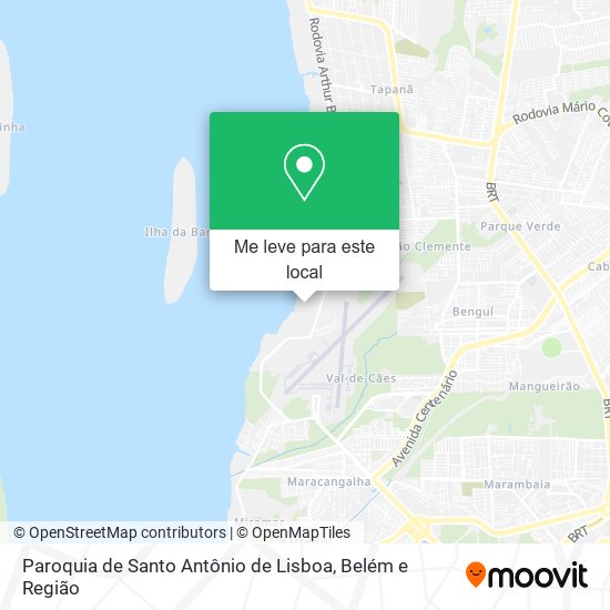 Paroquia de Santo Antônio de Lisboa mapa