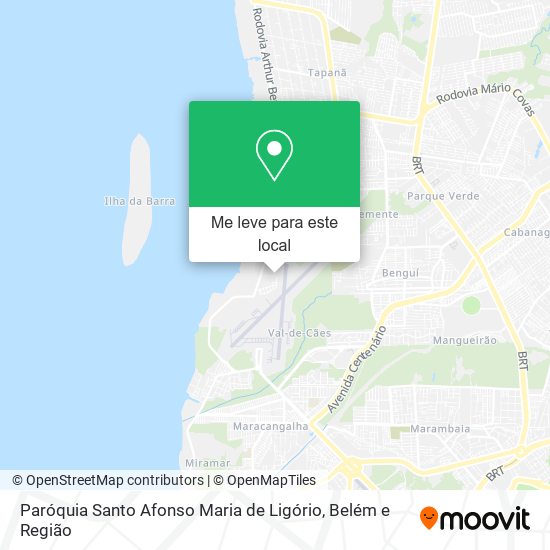 Paróquia Santo Afonso Maria de Ligório mapa