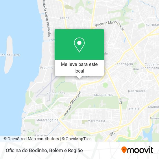 Oficina do Bodinho mapa